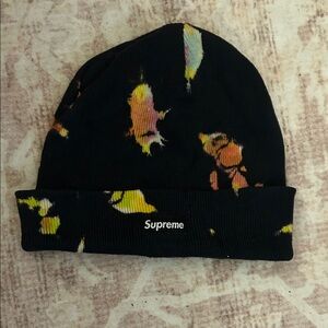 Supreme Black Hat with Colorful Accents